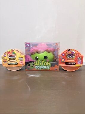 Crazy Fun RMS Halloween Squishy Witch Candy Corn Pumpkin Spice Set of 3